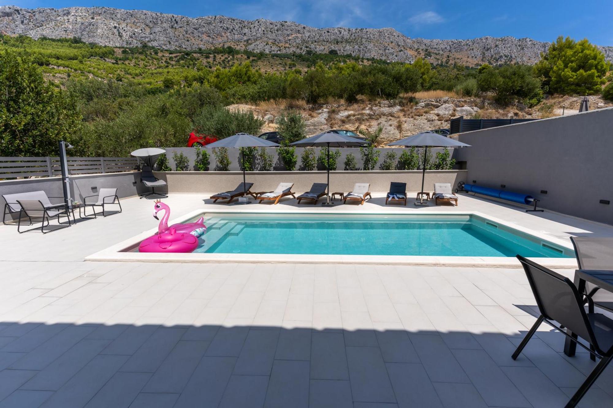 Luxury Apartment Lorena - Private Heated Pool - Jesenice  Exteriör bild